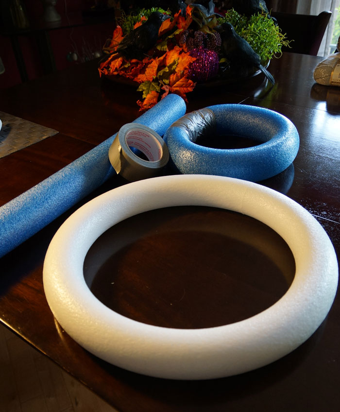 Pool Noodles for Wreaths