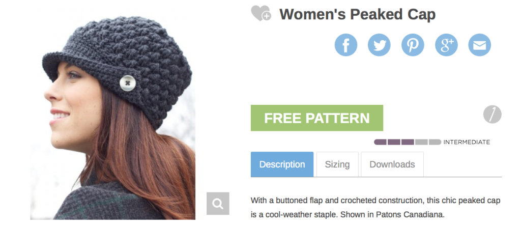 Women's Peaked Hat